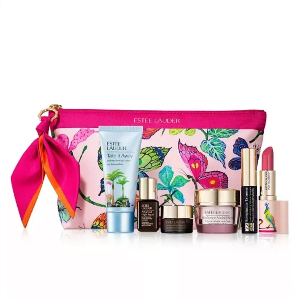 ESTEE LAUDER 7p Resilience , Serum, Lipstick, Mascara $155 value